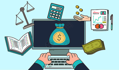 會計結(jié)算插畫圖片下載-正版圖片400176397